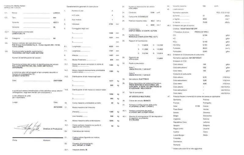 certificat de conformité voiture