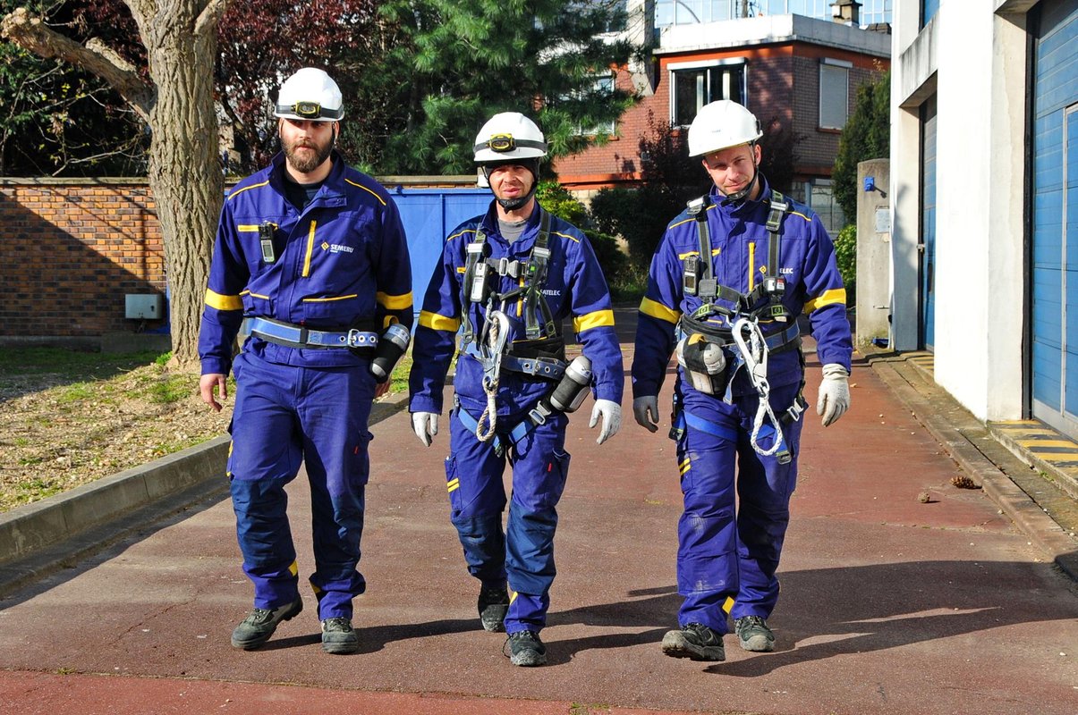 Les ouvriers de Fayat Energie