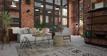 loft avec un style industriel