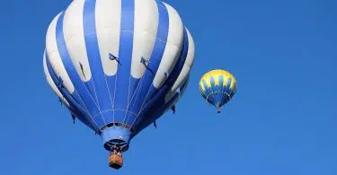 vole d'une montgolfière