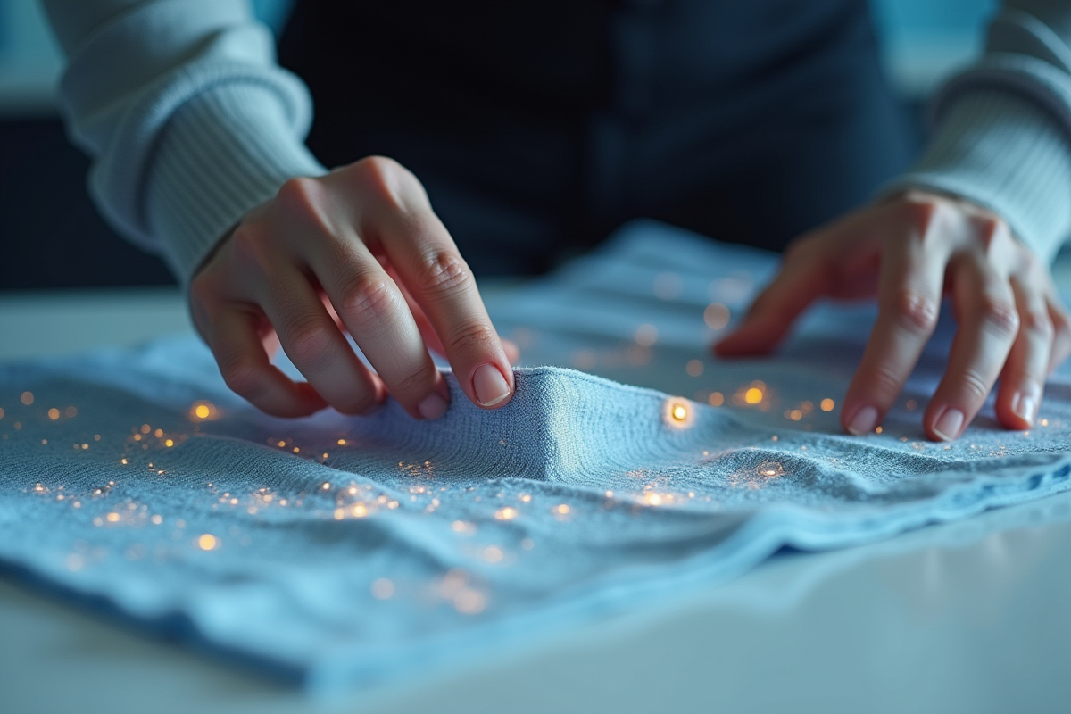 Vêtement de sport hightech avec fibres intelligentes et capteurs